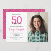 Invitation 50 et fabuleuse fête du 50e anniversaire (Devant / Derrière)