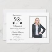 Invitation 50 et fabuleuse fête du 50e anniversaire (Devant)