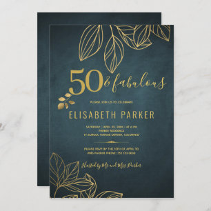 Invitation 50 et fabuleuse fête du 50e anniversaire de la mar