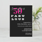 Invitation 50 et fabuleuse Hot Pink 50th Birthday Party (Debout devant)