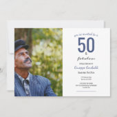 Invitation 50 et fabuleux 50e anniversaire (Devant)