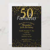 Invitation 50 et Fabuleux anniversaire (Devant)