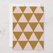 Invitation 50 et fabuleux anniversaire rose or botanique (Dos)