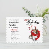 Invitation 50 et fabuleux Anniversaire Sheltie Chien Rouge (Debout devant)