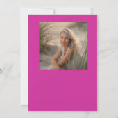 Invitation 50 et fabuleux ballons roses et noirs d'anniversai (Dos)