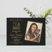 Invitation 50 ET FABULEUX ! Black & Gold 50e anniversaire (Debout devant)