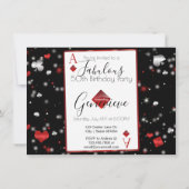Invitation 50 et fabuleux| Casino Vegas Anniversaire (Dos)