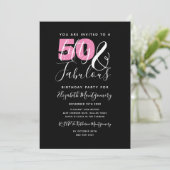 Invitation 50 Et fabuleux Élégant 50ème Anniversaire (Debout devant)