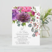 Invitation 50 et fabuleux Elegant Floral 50e Anniversaire (Debout devant)