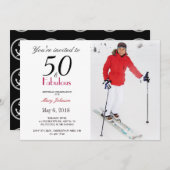 Invitation 50 et Fabuleux fête d'anniversaire (Devant / Derrière)