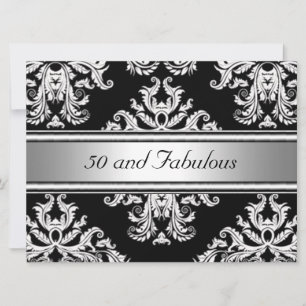 Invitation 50 et Fabuleux Fête d'anniversaire en Damas