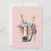 Invitation 50 et fabuleux Moderne talons hauts 50e anniversai (Dos)