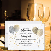 Invitation 50 Et Fabuleux Photo Bold Anniversaire Doré