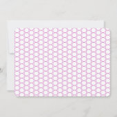 Invitation 50 et fabuleux rose et noir élégant photo invit (Dos)