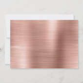 Invitation 50 et fabuleux Rose Gold Blush Pink Photo (Dos)
