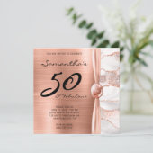 Invitation 50 et fabuleux Rose Gold et White Agate Anniversai (Debout devant)