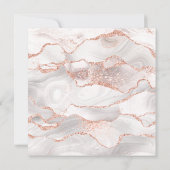 Invitation 50 et fabuleux Rose Gold et White Agate Anniversai (Dos)