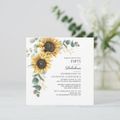 Invitation 50 et fabuleux tournesol Eucalyptus 50e anniversai (Debout devant)