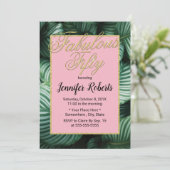 Invitation 50 et fabuleux Tropical moderne cinquante annivers (Debout devant)