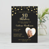 Invitation 50 et Fabulous Black and Gold Birthday (Debout devant)