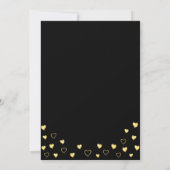 Invitation 50 et Fabulous Black and Gold Birthday (Dos)