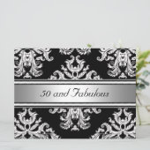 Invitation 50 et Fabulous Damask fête d'anniversaire (Debout devant)