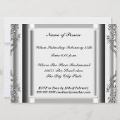 Invitation 50 et Fabulous Damask fête d'anniversaire (Dos)