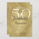 Invitation 50 et Fabulous Glam Gold (Devant / Derrière)