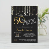 Invitation 50 et Fabulous Gold Black Lights fête d'anniversai (Debout devant)