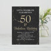 Invitation 50 et Fabulous Gold Black Marble (Debout devant)