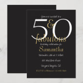 Invitation 50 et Fabulous Gold Black White (Devant / Derrière)