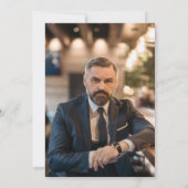 Invitation 50 et Fabulous Moderne Noir Blanc fête d'anniversa (Dos)