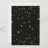 Invitation 50 et Fabulous Parties scintillant Gold Black Birt (Dos)