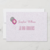 Invitation 50 et Fabulous Party Photos Glam (Dos)