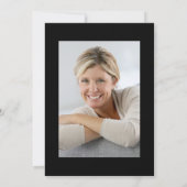 Invitation 50 et Fabulous Photo noir et rose 50e anniversaire (Dos)