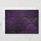 Invitation 50 et Fabulous Purple Bling 50e anniversaire (Dos)