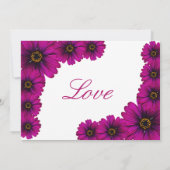 Invitation 50 et Fabulous violet Floral 50e Photo Anniversair (Dos)