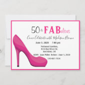 Invitation 50 & Fab 50 et fabuleux talon rose haut (Devant)