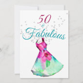 Invitation 50 Fabuleuse élégante Parties scintillant robe flo (Dos)