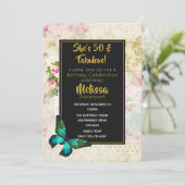 Invitation 50 & fabuleux anniversaire avec Vintage Collage In (Debout devant)