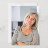 Invitation 50 & Fabuleux Black White & Gold Photo Anniversair (Dos)