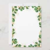 Invitation 50 & Fabuleux Elegant Green Photo Anniversaire (Dos)