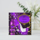 Invitation 50 & Fabuleux Fantastique Purple Magenta Anniversa (Debout devant)