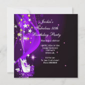Invitation 50 & Fabuleux Fantastique Purple Magenta Anniversa (Dos)