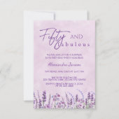 Invitation 50 & Fabuleux Fleur Sauvage Violette 50e Anniversa (Devant)