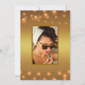 Invitation 50 & Fabuleux Lumières En Cuivre Sur Cactus Jaune  (Dos)