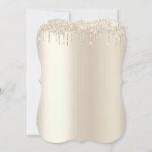 Invitation 50 Fabuleux Parties scintillant d'or fête d'annive (Dos)