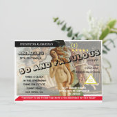 Invitation 50 Fabuleux Poster Photo personnelle Movie Anniver (Debout devant)