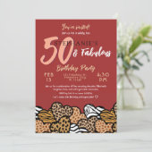 Invitation 50 & Fabuleux Red Wild Hearts Cinquante Anniversai (Debout devant)