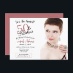 Invitation 50 & Fabuleux Rose Gold 50th Birthday Party Photo<br><div class="desc">50 & Fabuleux Rose Gold 50th Birthday Party Photo Invitation. Célébrez votre 50e anniversaire en style avec ces roses d'or et noir 50 et de fabuleuses invitations photos d'anniversaire. Un design moderne avec de l'or rose et du texte noir. Vous pouvez changer les couleurs, l'image et les textes et mettre...</div>